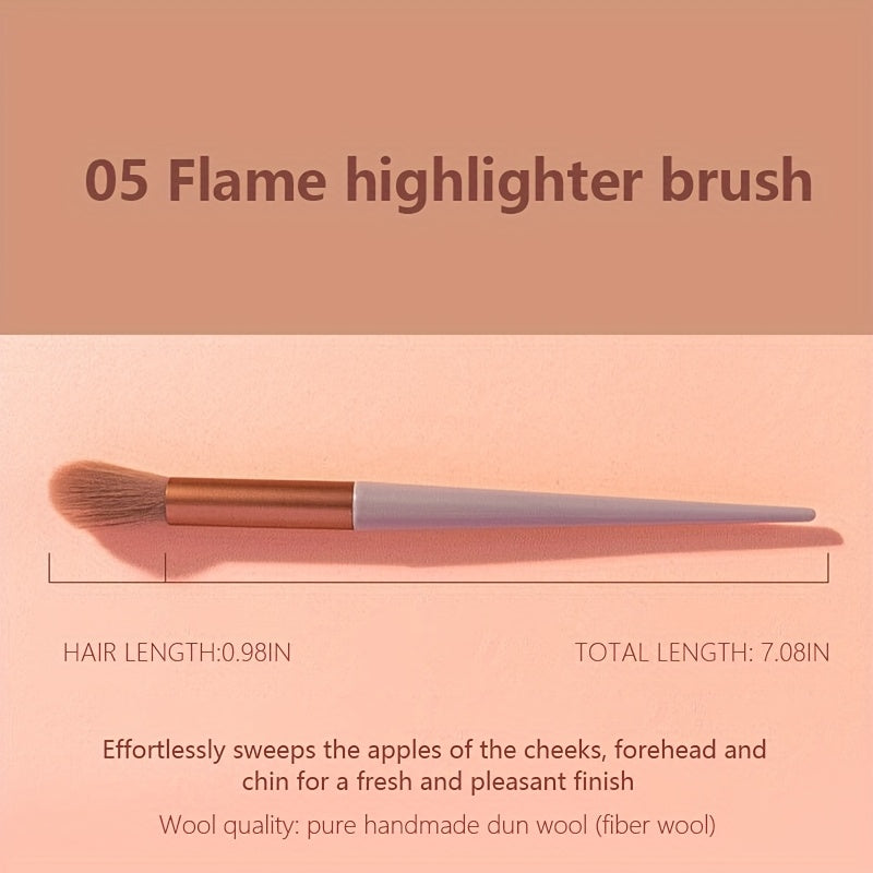 13pcss Makeup Brushes Makeup Kit, Foundation Brush Eyeshadow Brush Make Up Brushes Set (Reddish Brown, 13pcs Set) Birthday And Valentine'S Day Easter Gifts